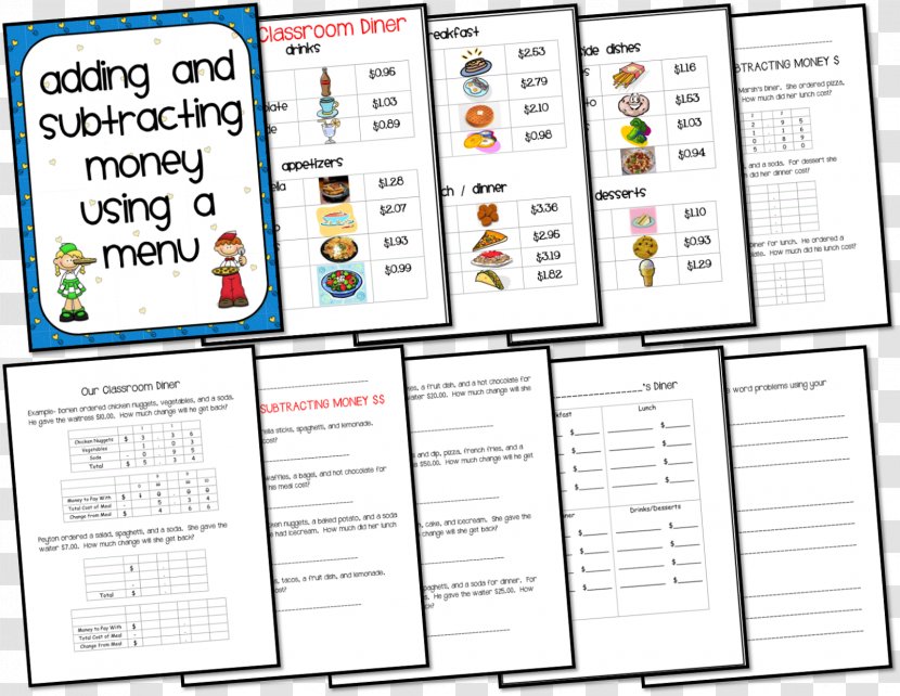 Adding And Subtracting Subtraction Addition Mathematics Menu - Learning - Pizza Parlors Transparent PNG