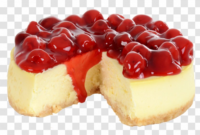 Cheesecake Bavarian Cream Red Velvet Cake Cherry Pie - Dessert Transparent PNG