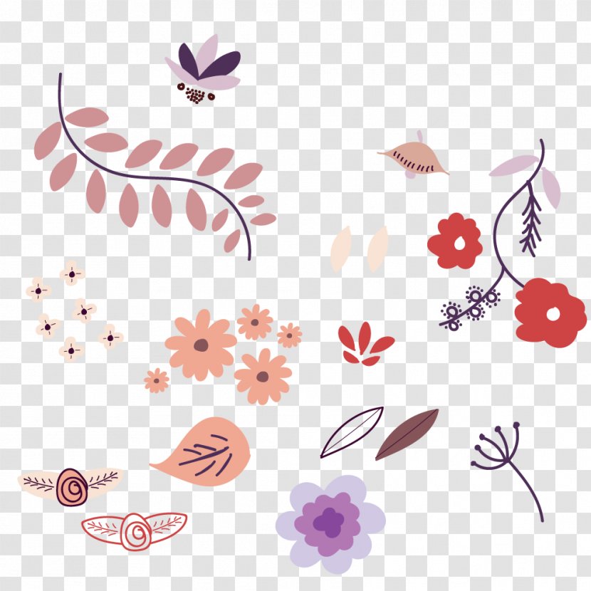 Flower Doodle - Temporary Tattoo - Pastel Transparent PNG