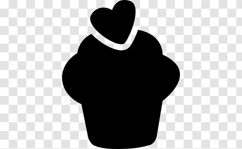 Cupcake Silhouette Food - Frame - Vector Transparent PNG