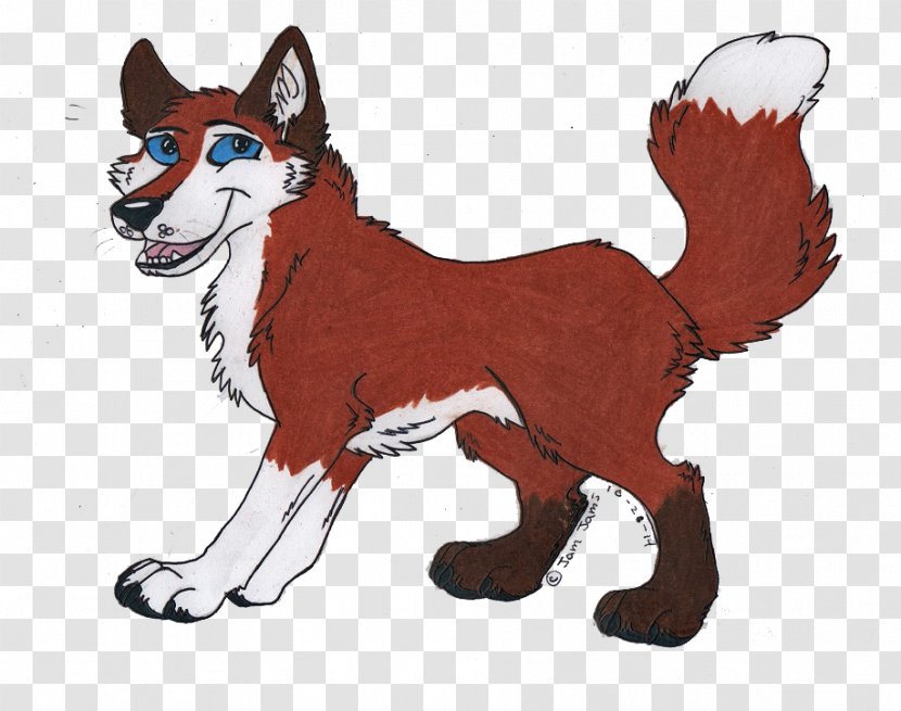 Dog Red Fox Fauna Character Cartoon - Fiction Transparent PNG
