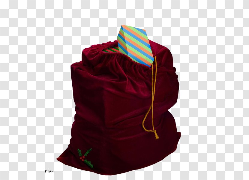 Santa Claus Gift Bag Suit Christmas - Clothing Accessories Transparent PNG