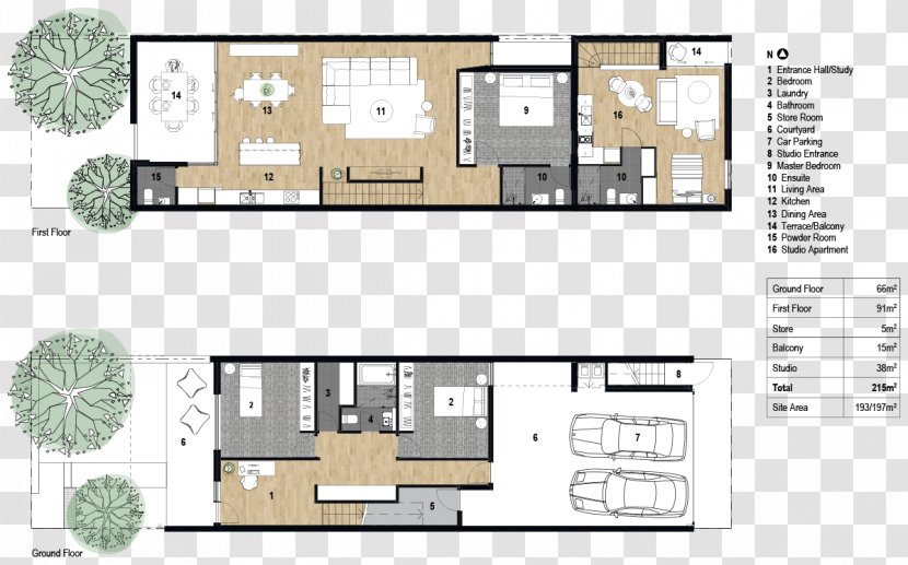 Floor Plan Terraced House Architecture - Storey - Design Transparent PNG