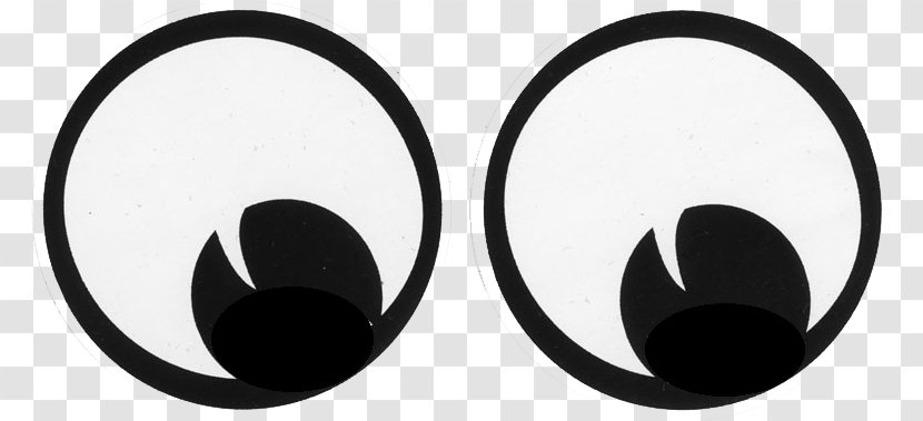 Eye Smiley Clip Art - Black And White - Cute Eyes Transparent PNG