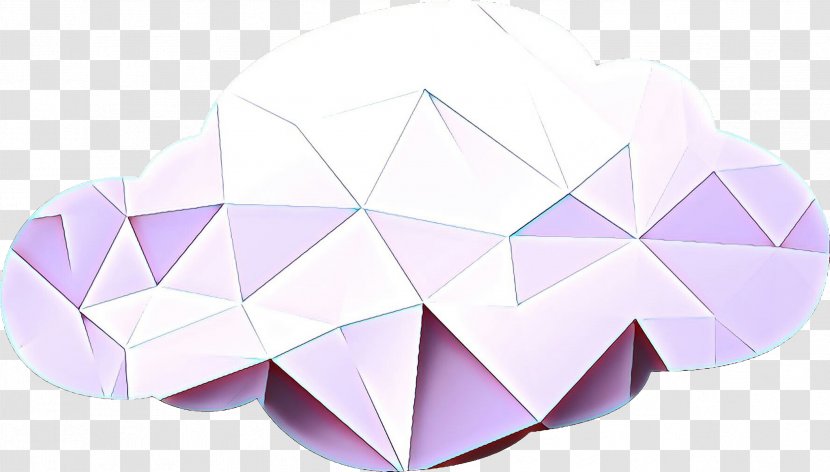 Origami - Purple - Paper Triangle Transparent PNG