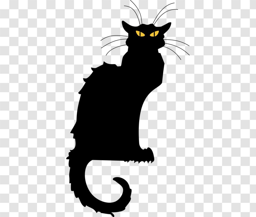 Le Chat Noir Black Cat Tournxe9e Du Clip Art - Halloween Pictures Transparent PNG