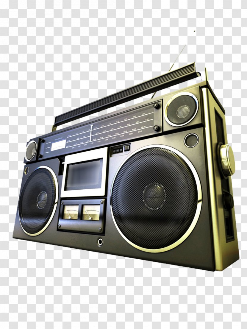 Cassette Tape Boombox Deck Radio Stereophonic Sound - Media Player - Download Transparent PNG