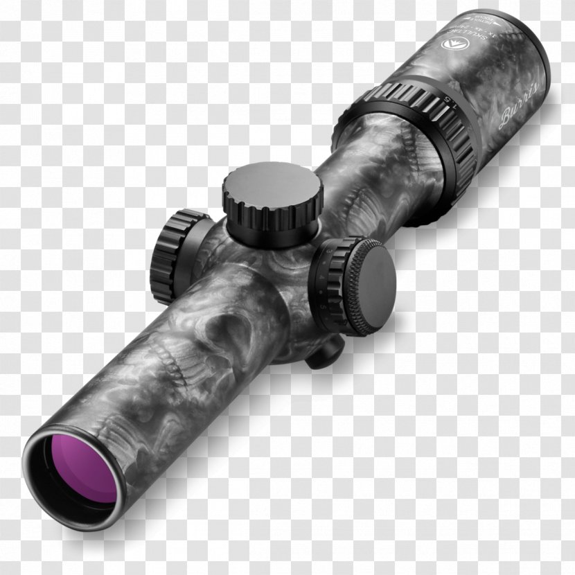 Telescopic Sight Burris 200438-FF Skulltac 1X-4X-24mm Optics Company, Inc. Red Dot - Watercolor - Cartoon Transparent PNG