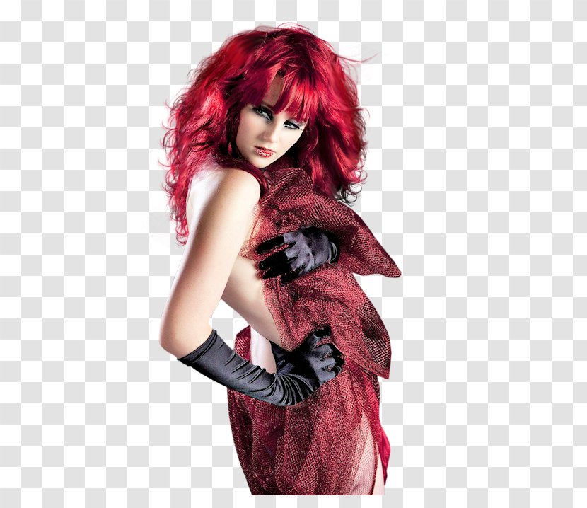 Woman Red Hair Brown Blog - Heart Transparent PNG