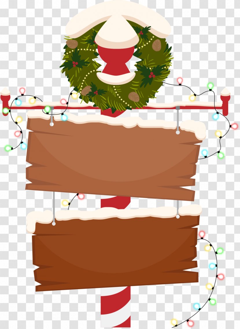 Christmas Sign New Years Day Wish - Tree - Cartoon Wooden Transparent PNG
