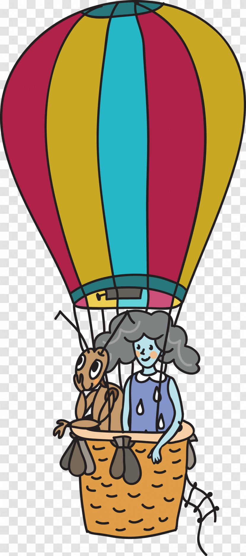 Hot Air Balloon Cartoon - Project - Parachute Aerostat Transparent PNG
