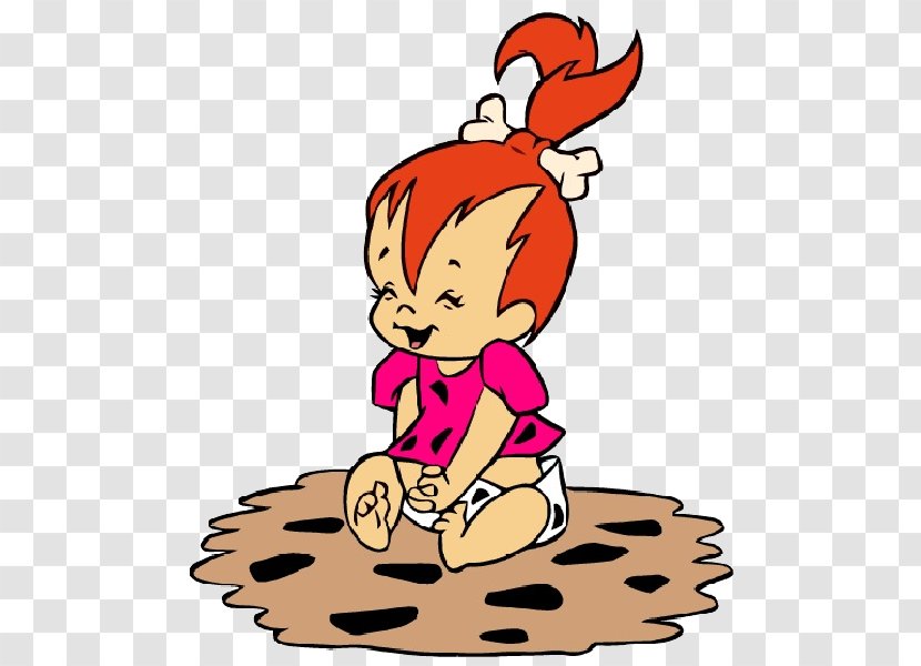 Pebbles Flinstone Bamm-Bamm Rubble Wilma Flintstone Fred Barney - Frame - Flower Transparent PNG