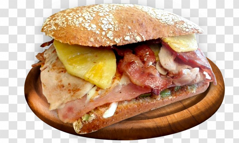 Breakfast Sandwich Torta Cheeseburger Chivito Pan Bagnat - Bacon - Pastel Transparent PNG