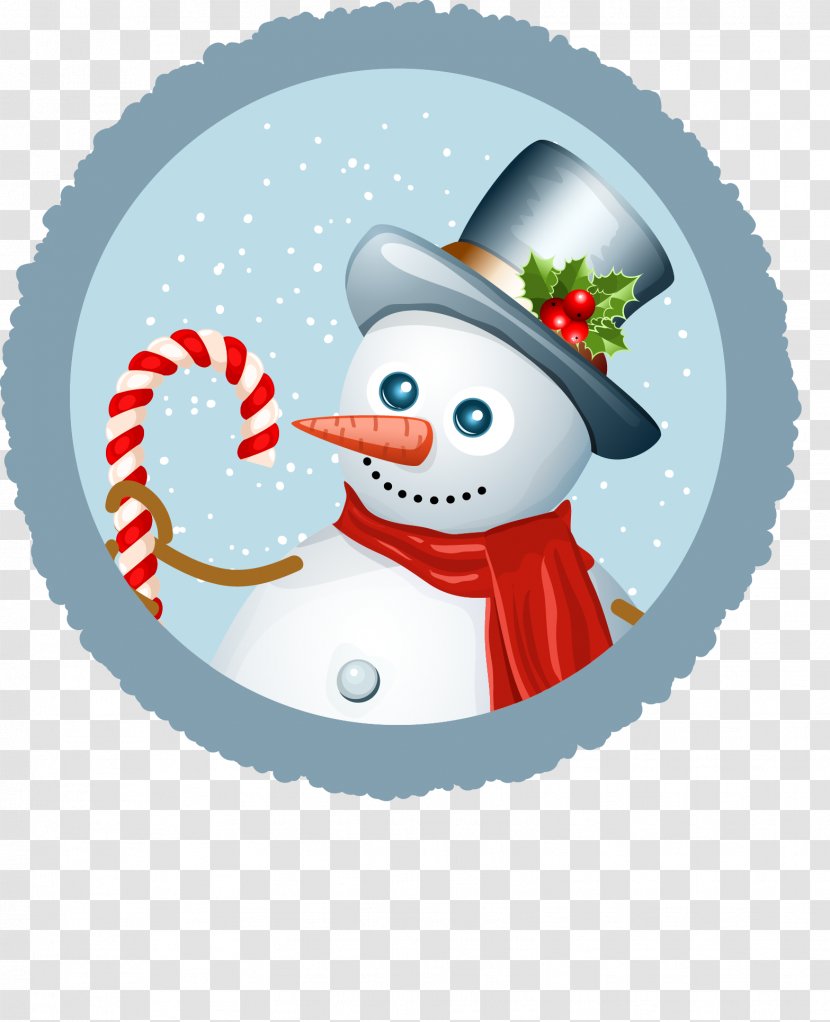 Snowman Christmas Clip Art - Grey Frame Pattern Transparent PNG
