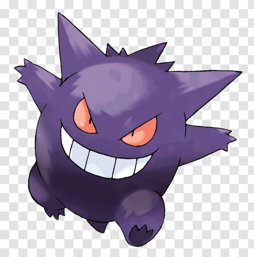 Pokémon Red And Blue Gold Silver HeartGold SoulSilver Gengar Haunter - Fictional Character - Animaux Transparent PNG