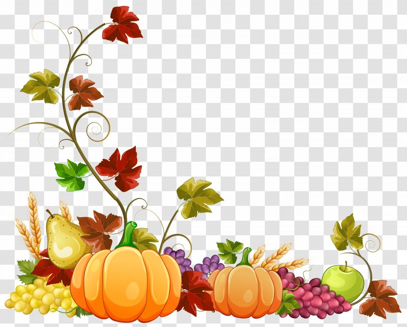 Autumn Clip Art - Drawing - Pumpkin Decoration Clipart Image Transparent PNG