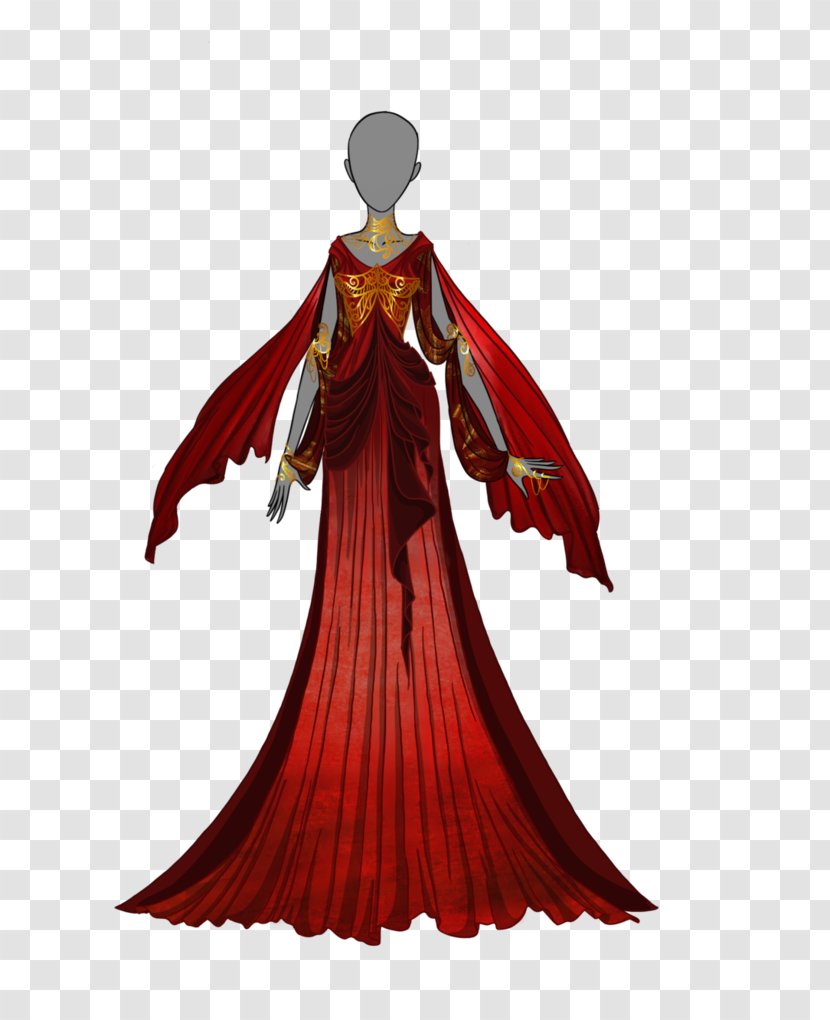 Dress Robe Clothing Drawing Ball Gown - Angel Transparent PNG