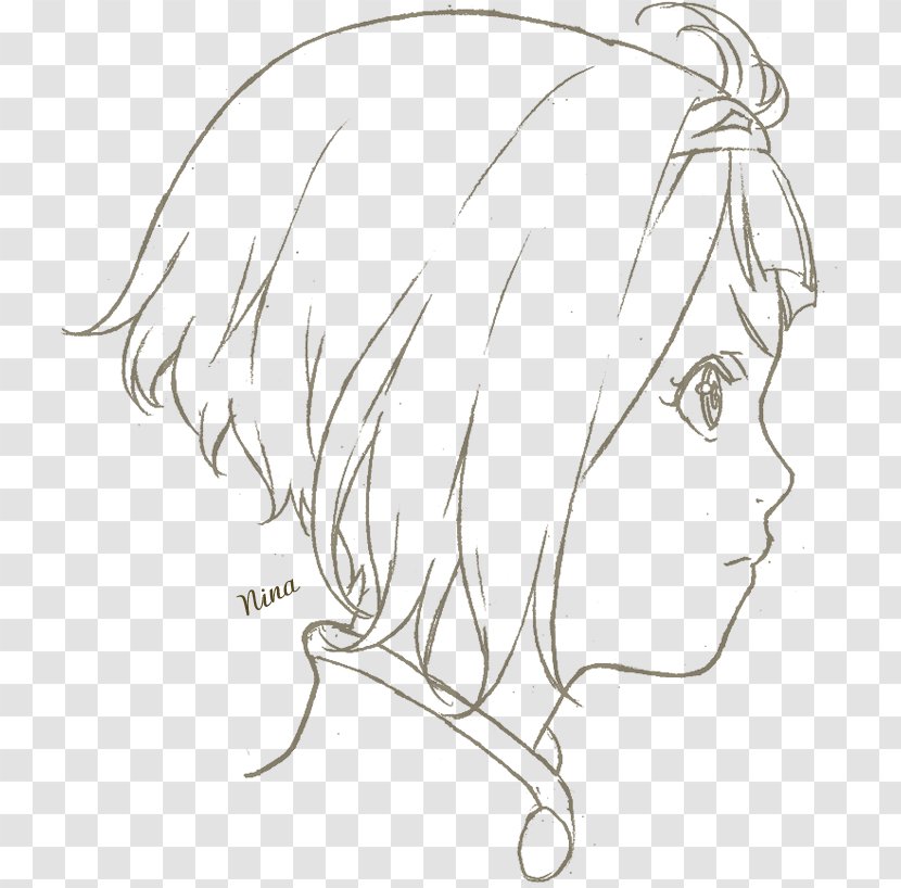 Drawing Line Art Nose Sketch - Flower - Shingeki Transparent PNG