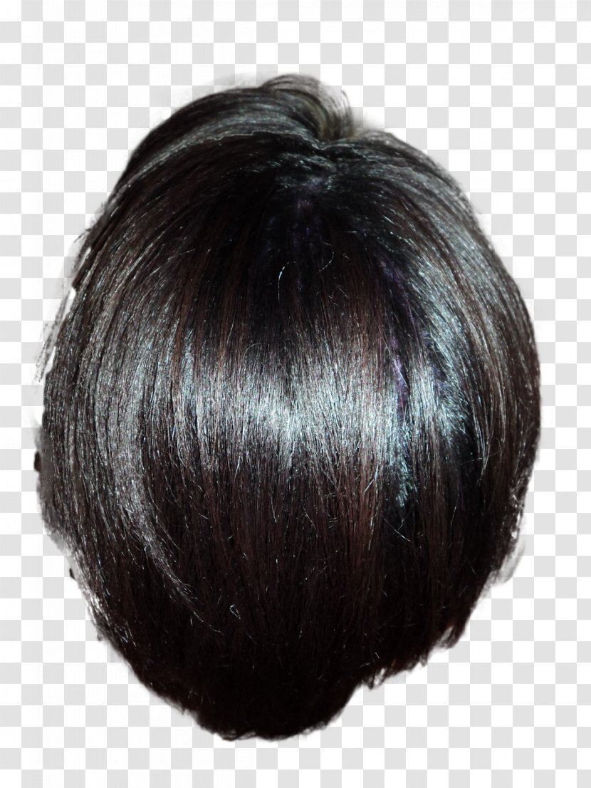 Hair Coloring Black Wig Long - Silver - Cabelo Transparent PNG