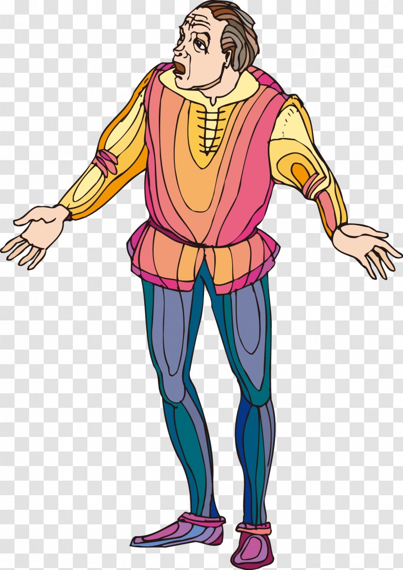 Romeo And Juliet The Merchant Of Venice Cartoon - Flower - Vector Medieval Warrior Uncle Creative Transparent PNG