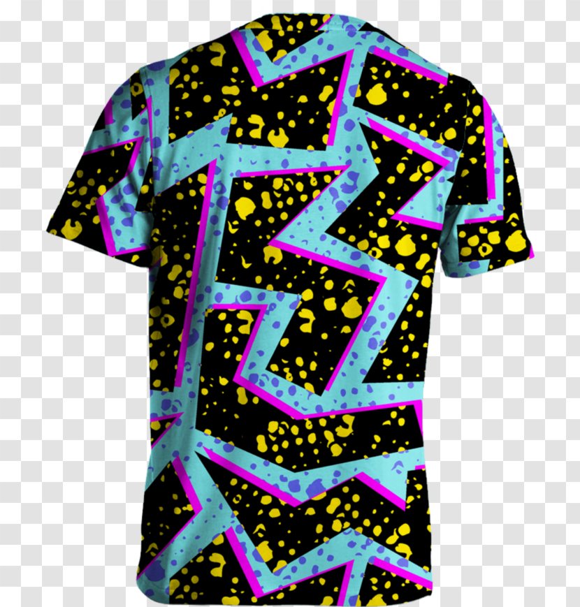 1980s T-shirt Royalty-free Pattern - Sleeve Transparent PNG