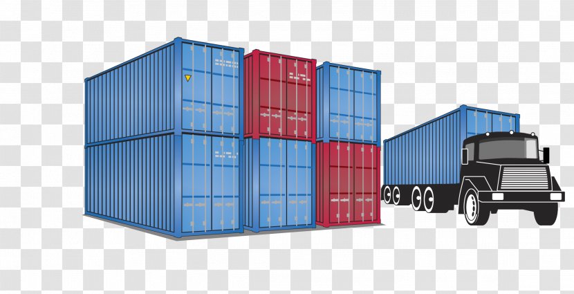 Containers And Large Cars - Container Ship - Product Design Transparent PNG