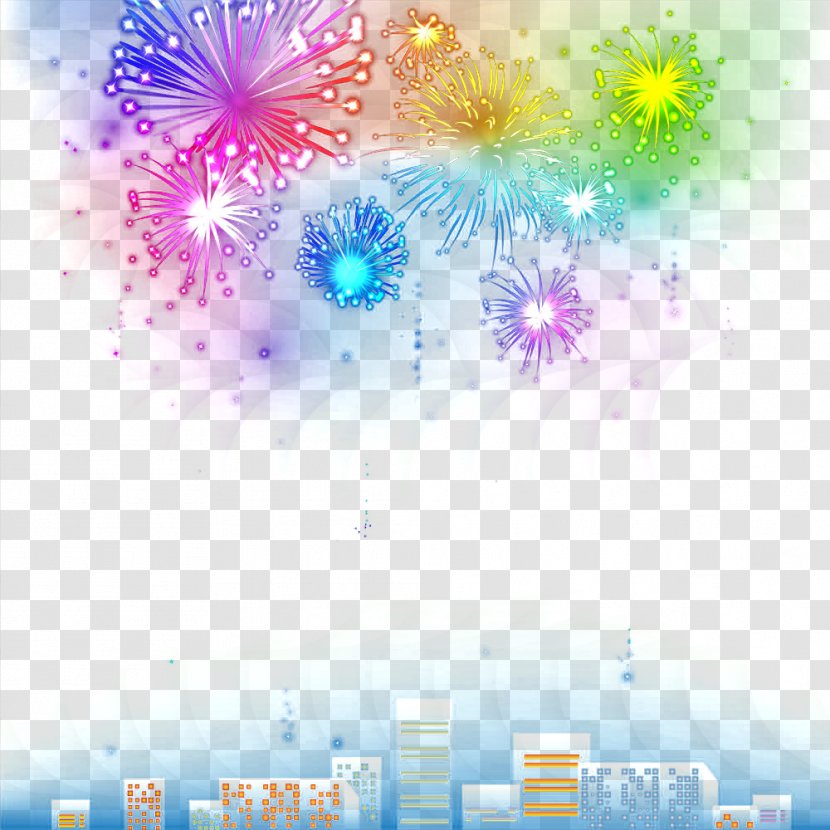 Graphic Design Text Wallpaper - Creative Color Fireworks Transparent PNG