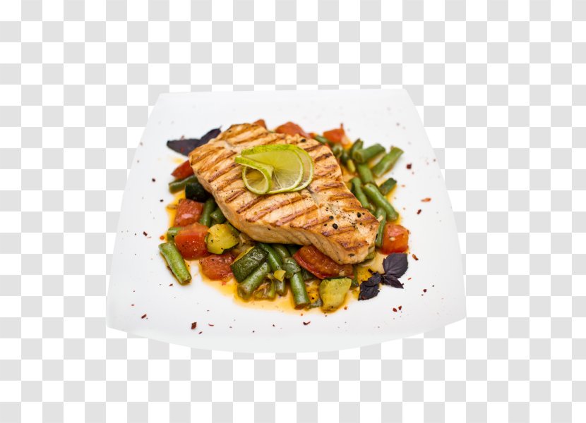Vegetarian Cuisine Fish Steak Smoked Salmon Recipe Dish Transparent PNG