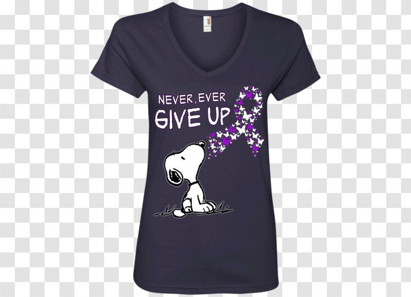 T-shirt Hoodie Clothing Neckline - Text - Never Give Up Transparent PNG