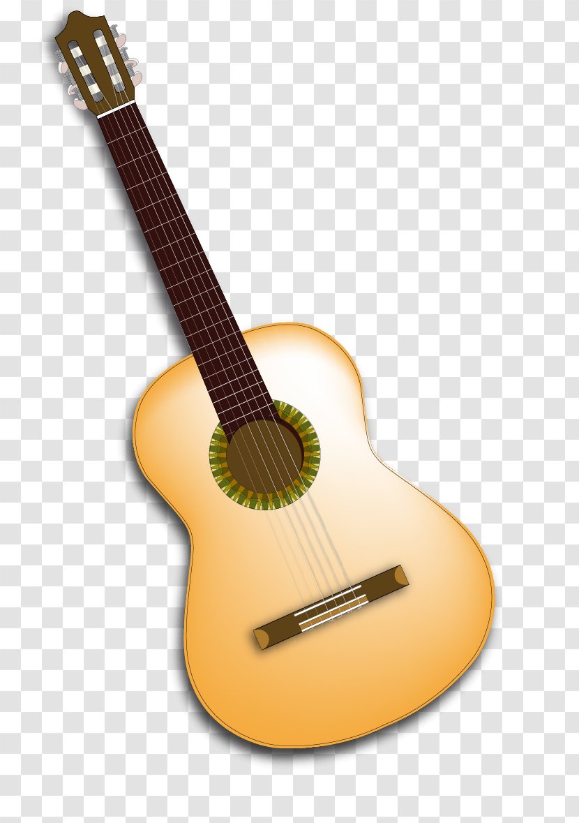 Tiple Ukulele Acoustic Guitar Cuatro Cavaquinho - Watercolor - Vector Transparent PNG