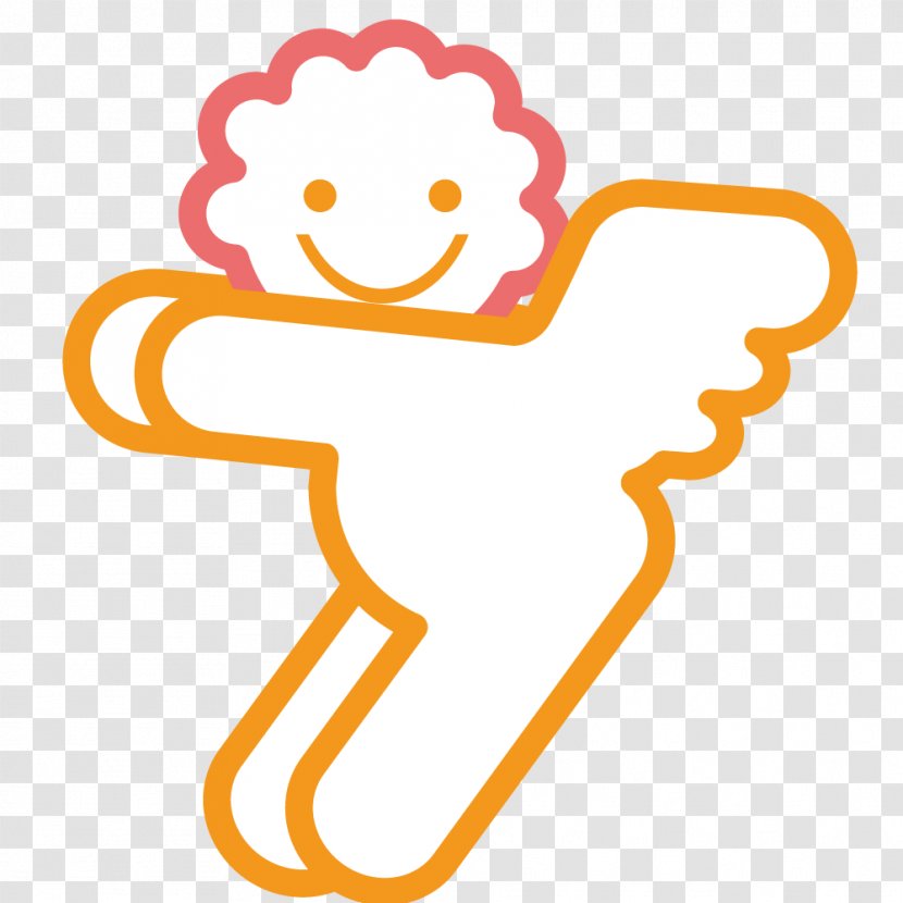 Computer File - Happiness - Hand-painted Children's Angel Baby Transparent PNG