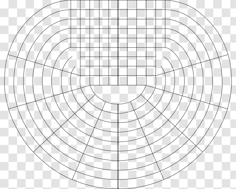 Circle Drawing Anamorphosis Concentric Objects - Black And White Transparent PNG