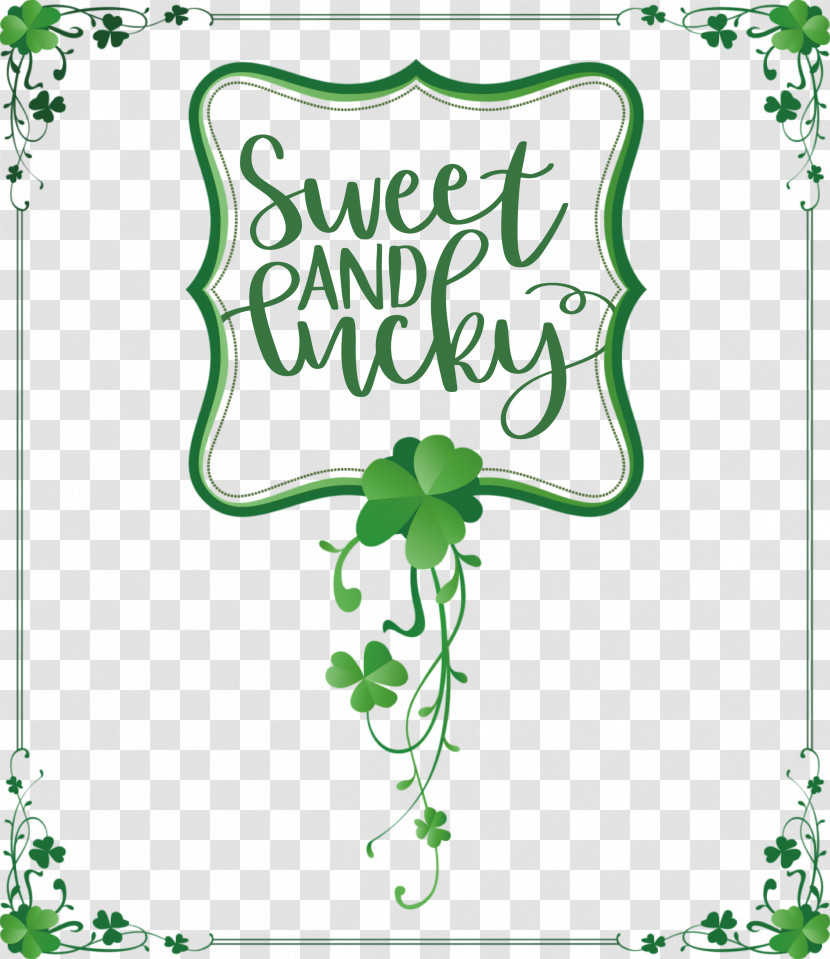 Sweet And Lucky St Patricks Day Transparent PNG