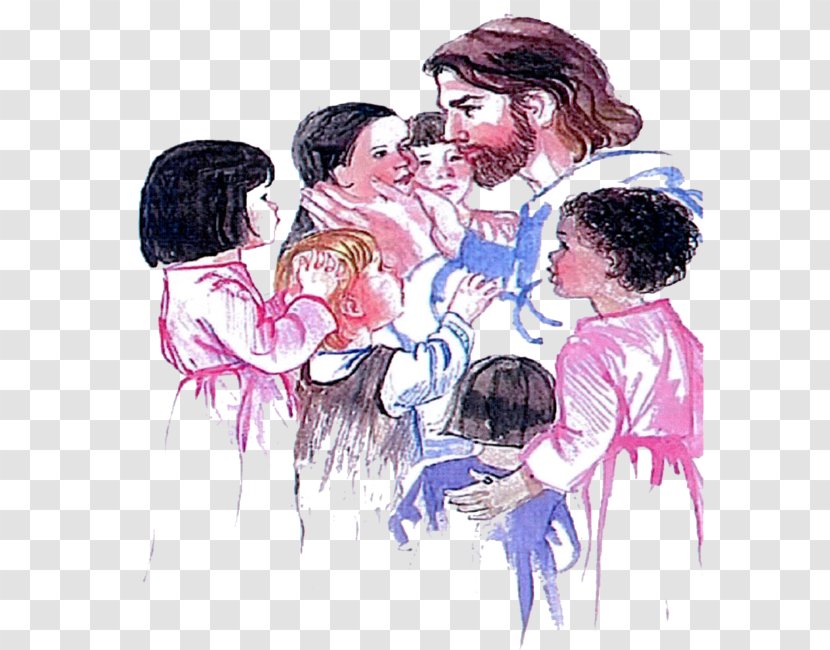 Teaching Of Jesus About Little Children Christian Church Catholic Parish - Cartoon - Child Transparent PNG