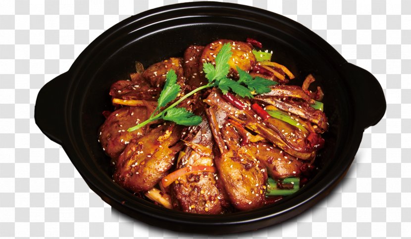 Chinese Cuisine - Meat - Hong Spicy Duck Pot Cooker Transparent PNG
