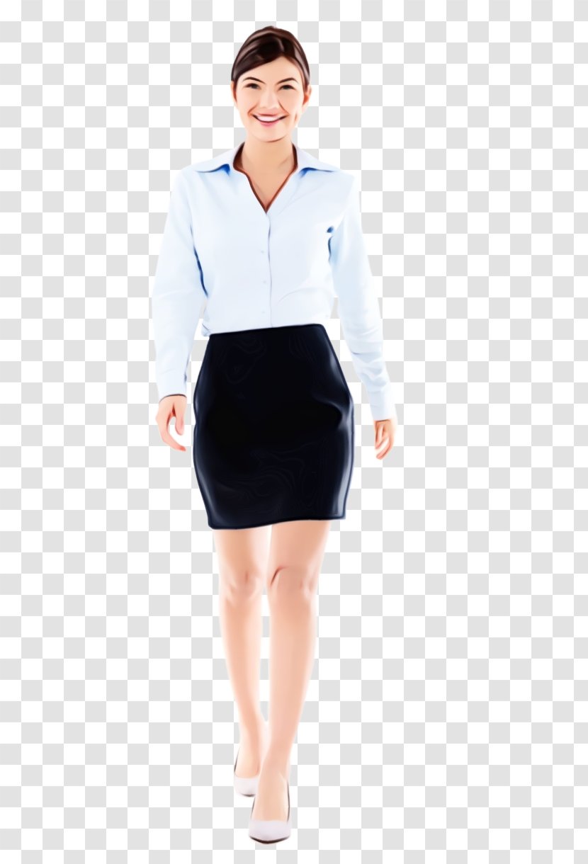 Clothing White Black Uniform Sleeve - Paint - Outerwear Dress Transparent PNG