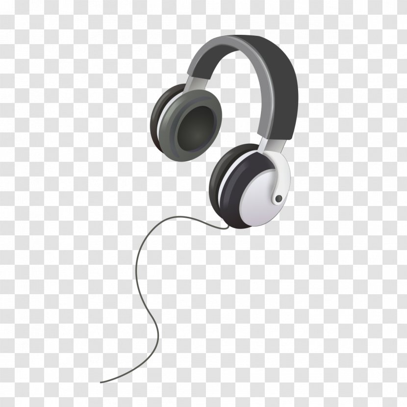 Headphones Black And White Drawing Icon Transparent PNG