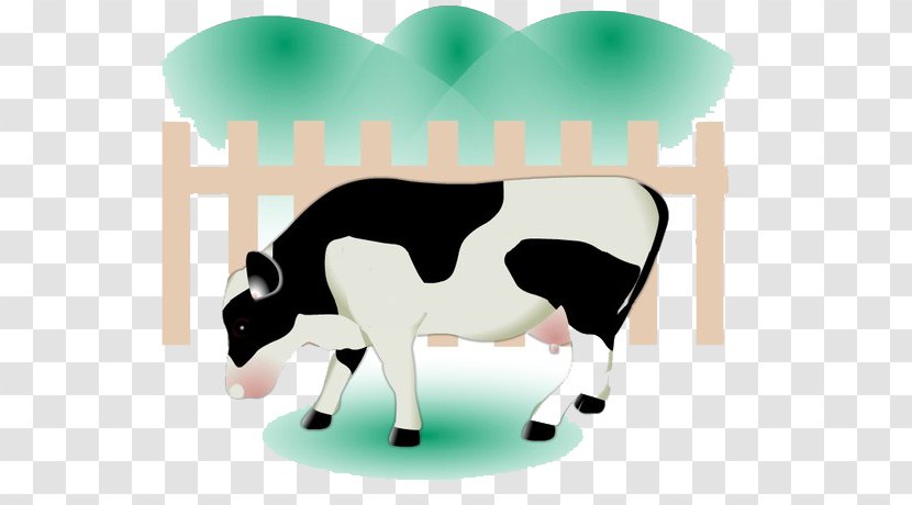 Holstein Friesian Cattle Dairy Milk Illustration - A Cow Transparent PNG