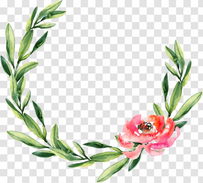 Wreath Watercolor Painting Wedding Garland Christmas - Plant - Cactus Transparent PNG