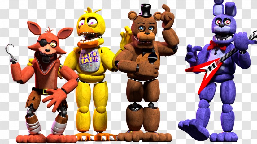 Five Nights At Freddy's 2 4 Animatronics DeviantArt - Action Toy Figures - Death Transparent PNG