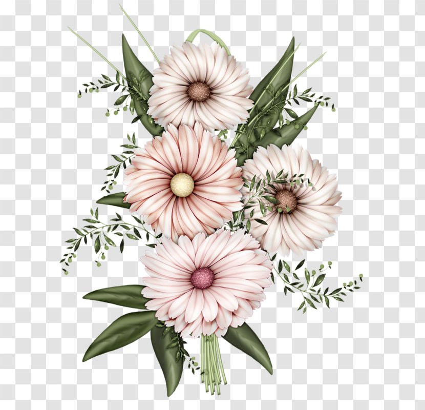 Paper Flower Illustration - Floral Design - Four Chrysanthemum Transparent PNG