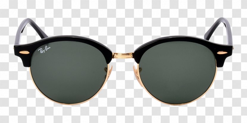 Ray-Ban Clubround Aviator Sunglasses Round Metal - Ray Ban Transparent PNG