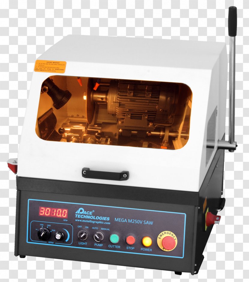 Metallography Abrasive Saw Material - Technology - Laboratory Equipment Transparent PNG
