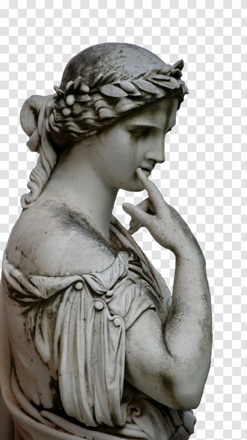 Statue Muses Sculpture Calliope Art - Zeus Transparent PNG