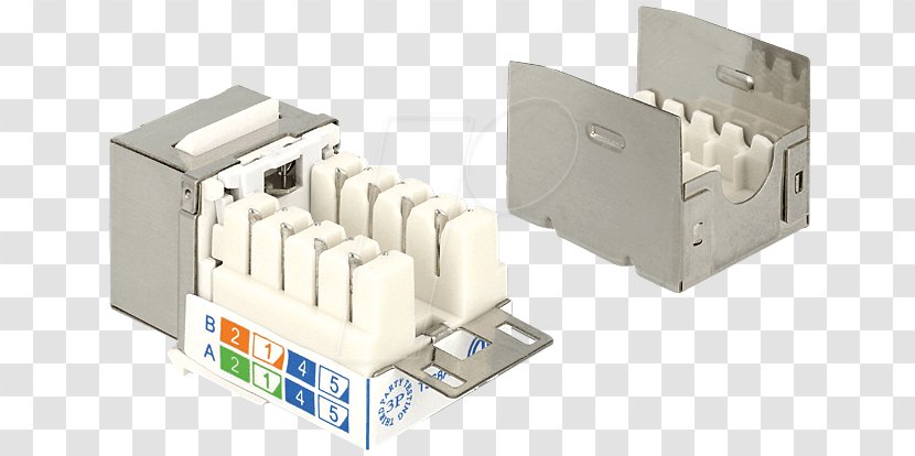 Electrical Connector Keystone Module Category 6 Cable Twisted Pair 8P8C - Modulair Systeem Transparent PNG