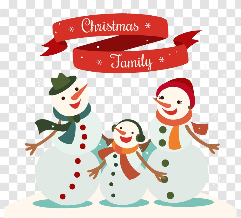 Christmas Snowman Tapestry - Cartoon A Vector Transparent PNG