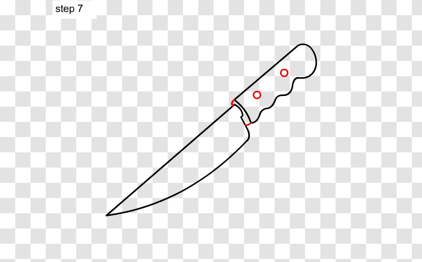 Throwing Knife Kitchen Knives Line - Area Transparent PNG
