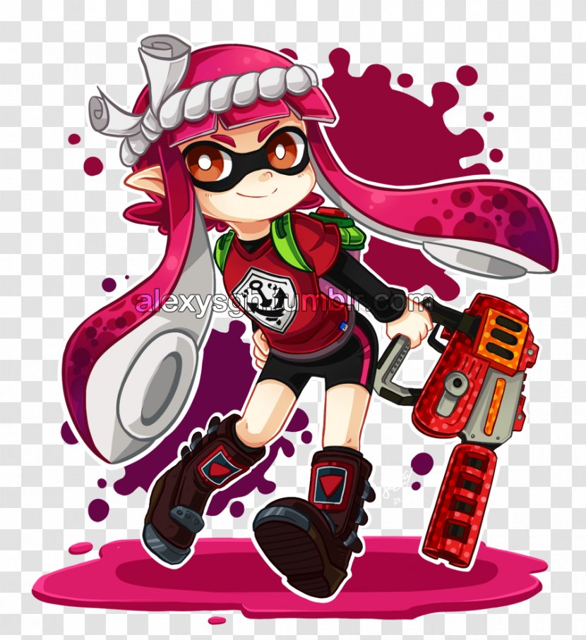 Splatoon 2 Fan Art Drawing - Fictional Character - Dynamic Watermark Transparent PNG