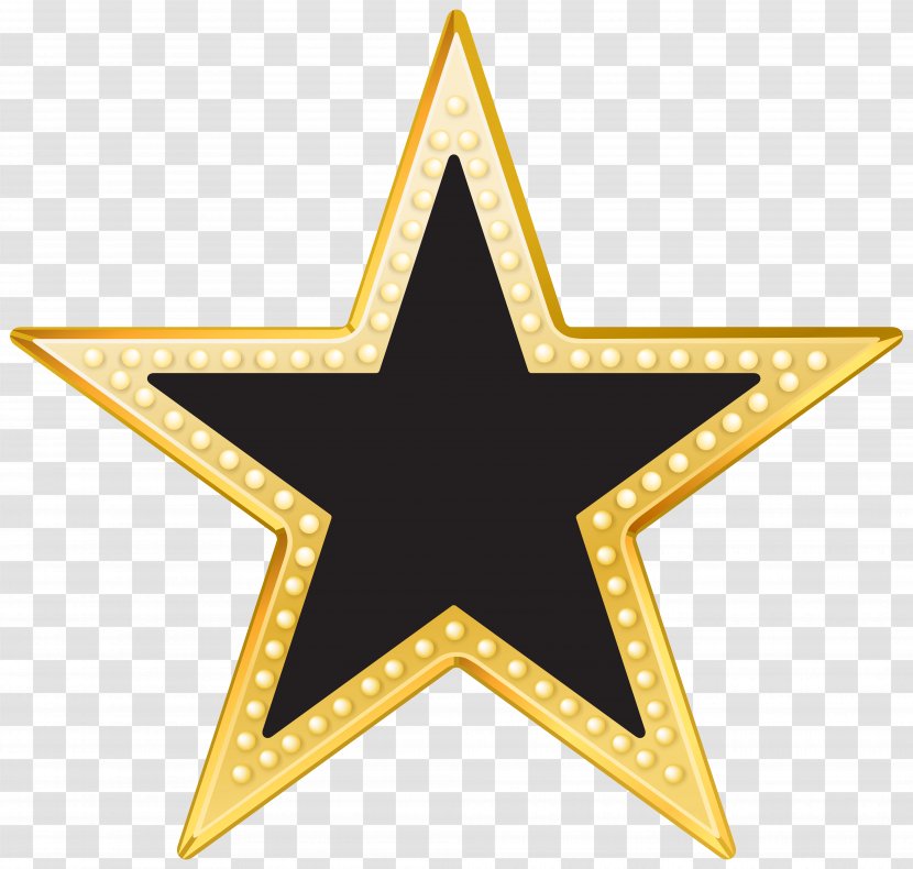 Gold Blackstar Clip Art - Star Cliparts Transparent Transparent PNG