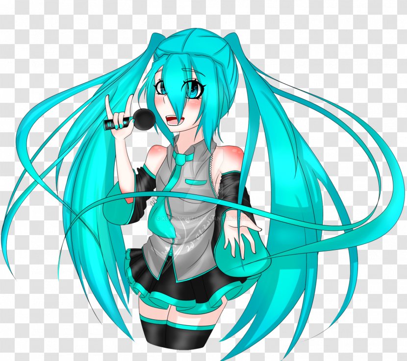 Drawing Art - Heart - Hatsune Miku Transparent PNG